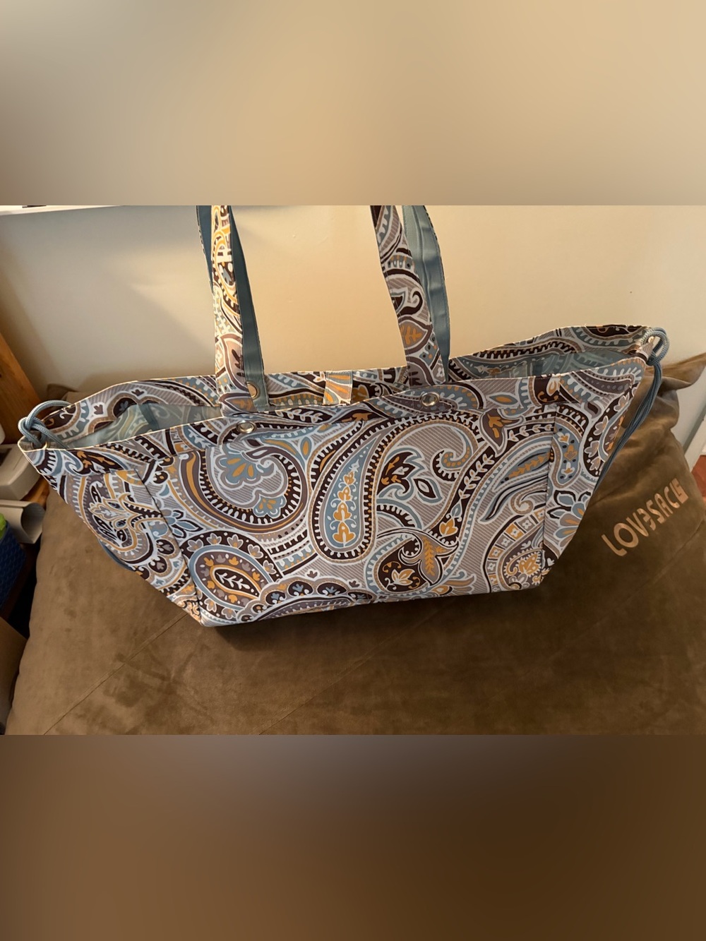 Thirty-One Soft Utility Tote Beach Groceries Storage Carryall Roadtrip Crafts - Picture 13 of 13